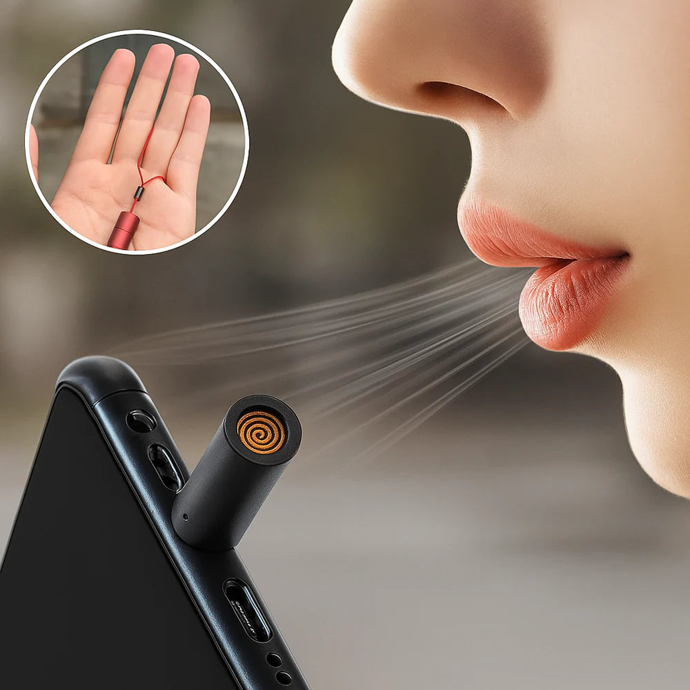 Isı Bobini Nefes Tetikli Rüzgar Geçirmez Telefon Çakmağı