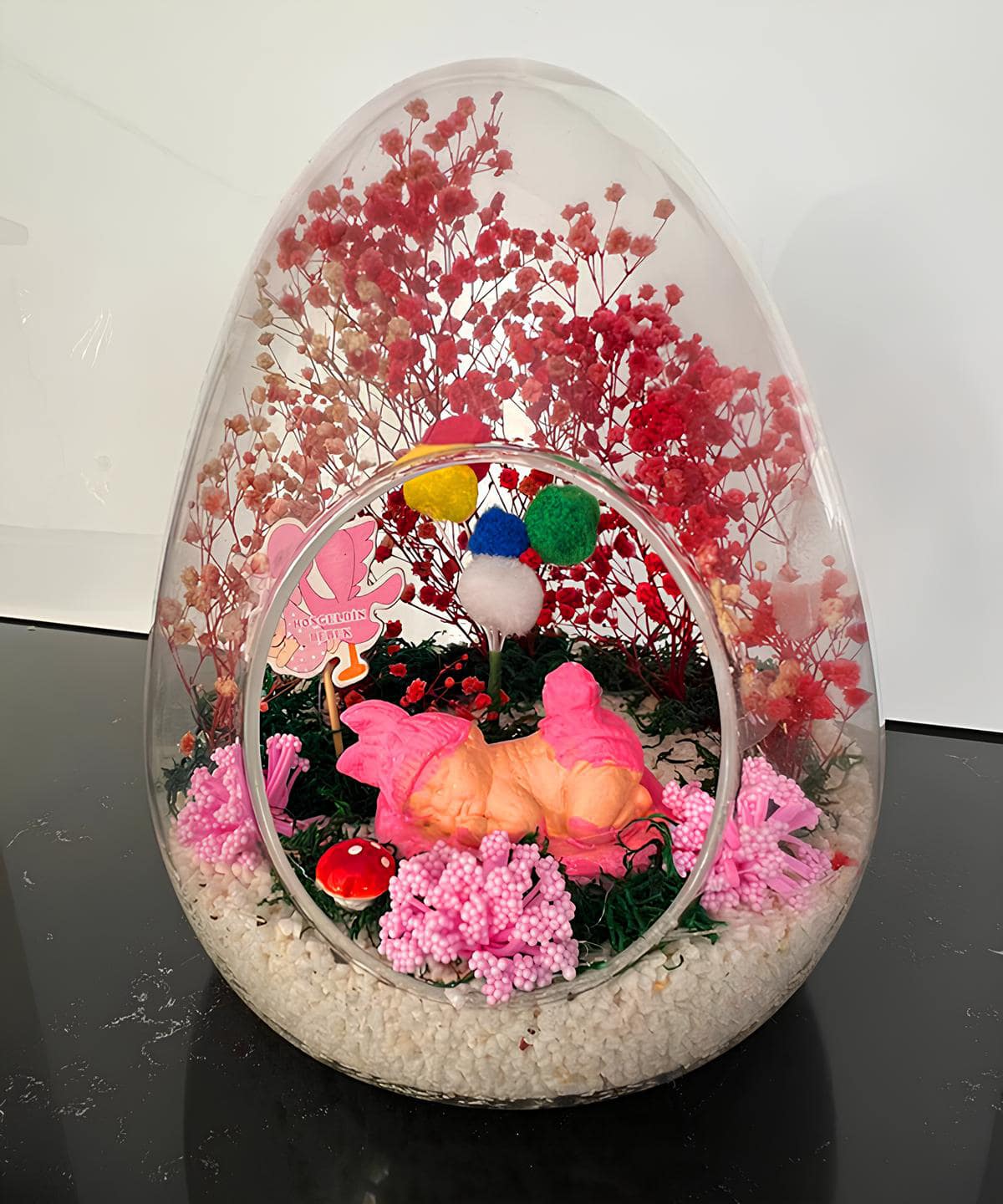 Welcome Baby Girl Egg Terrarium