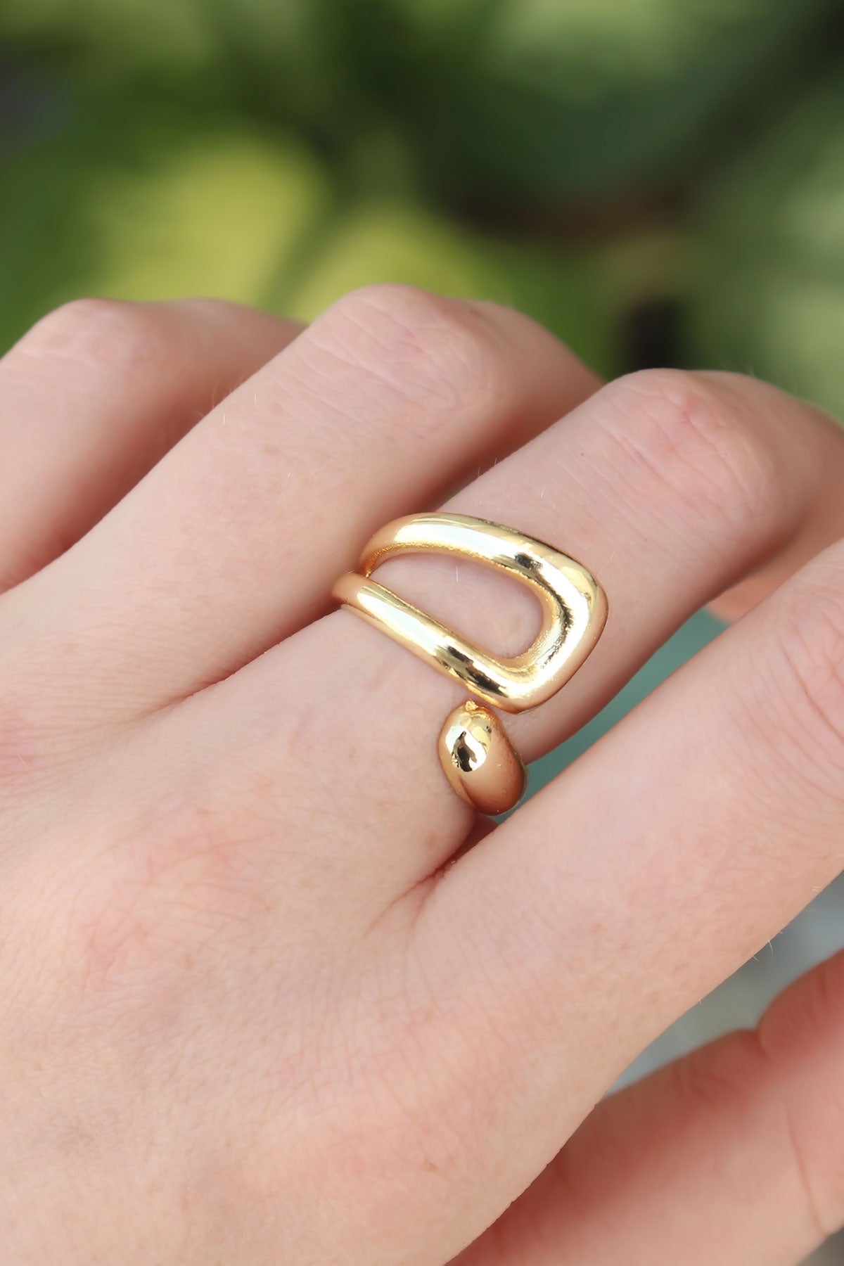 Brass Gold Color Adjustable Ring