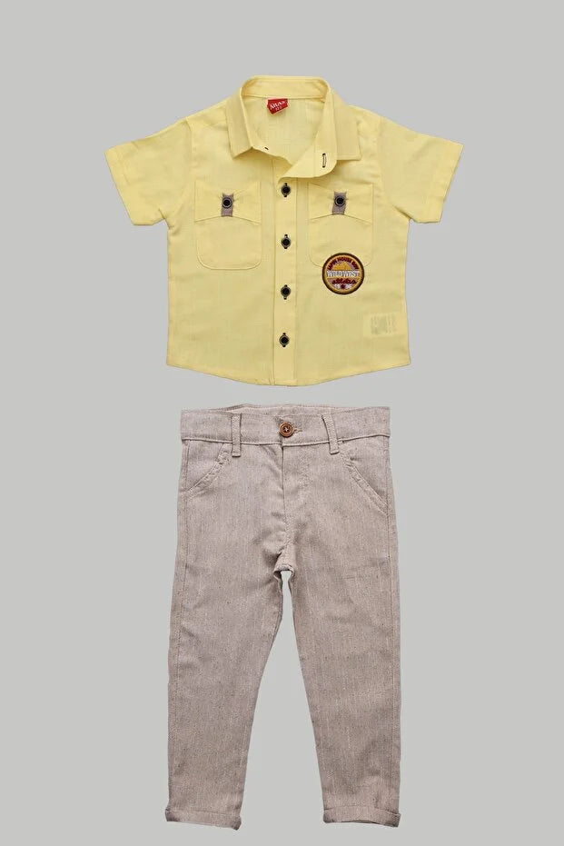 Boy's Shirt Two Piece Suit 