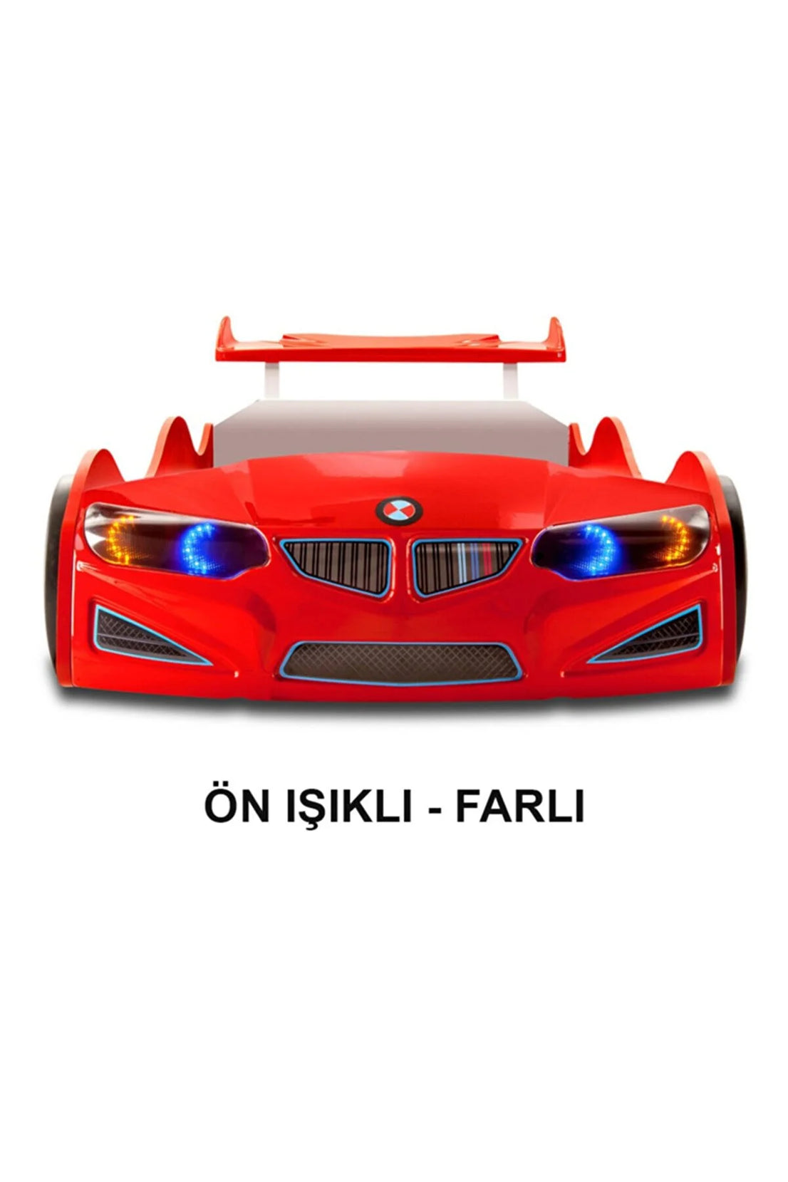 Bmw - Eko - Arabalı Yatak Araba Karyola - Ön Farlı