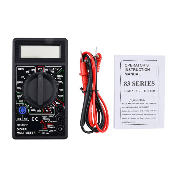 DT-830D DIGITAL MULTIMETER AVOMETER MEASURING DEVICE