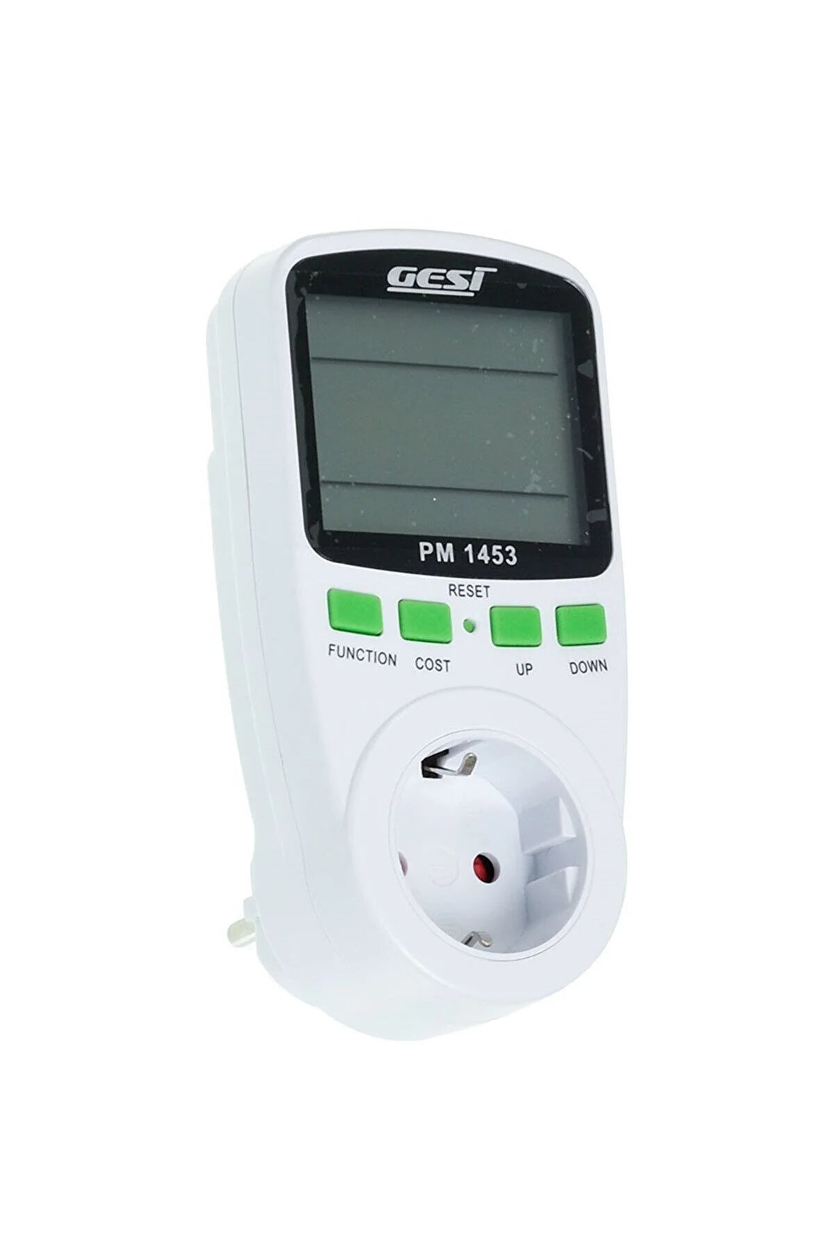 GESİ 16A Dıgıtal Göstergeli Watmetre Priz Tipi PM-1453 Enerji Sarfiyat Ölçer