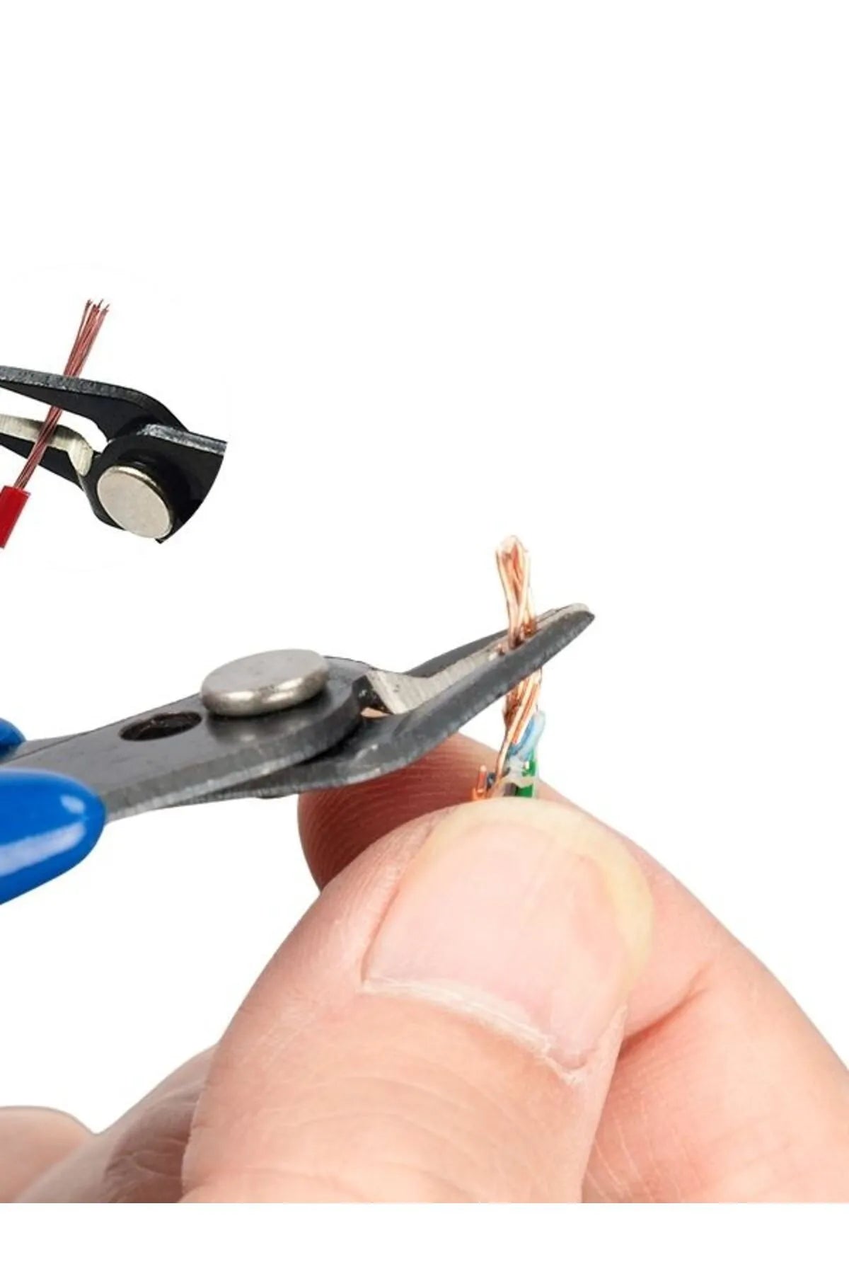 Elektronikçi Tip Mini Yan Keski Öğrenci Kaliteli Yan KESKİ Hassas Dip Kesimler Model 170 Mavi Keski