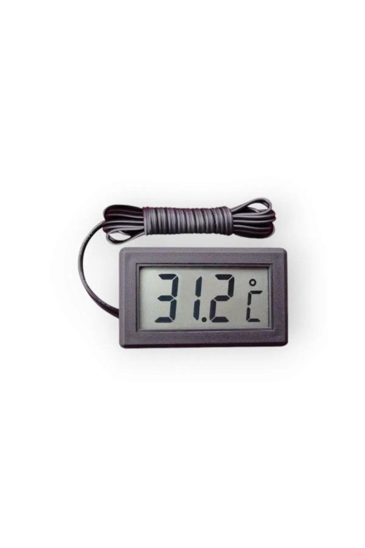 Mini LCD Dijital Termometre Akvaryum, Buzdolabı, Otomobil, Sera Problu Termometre