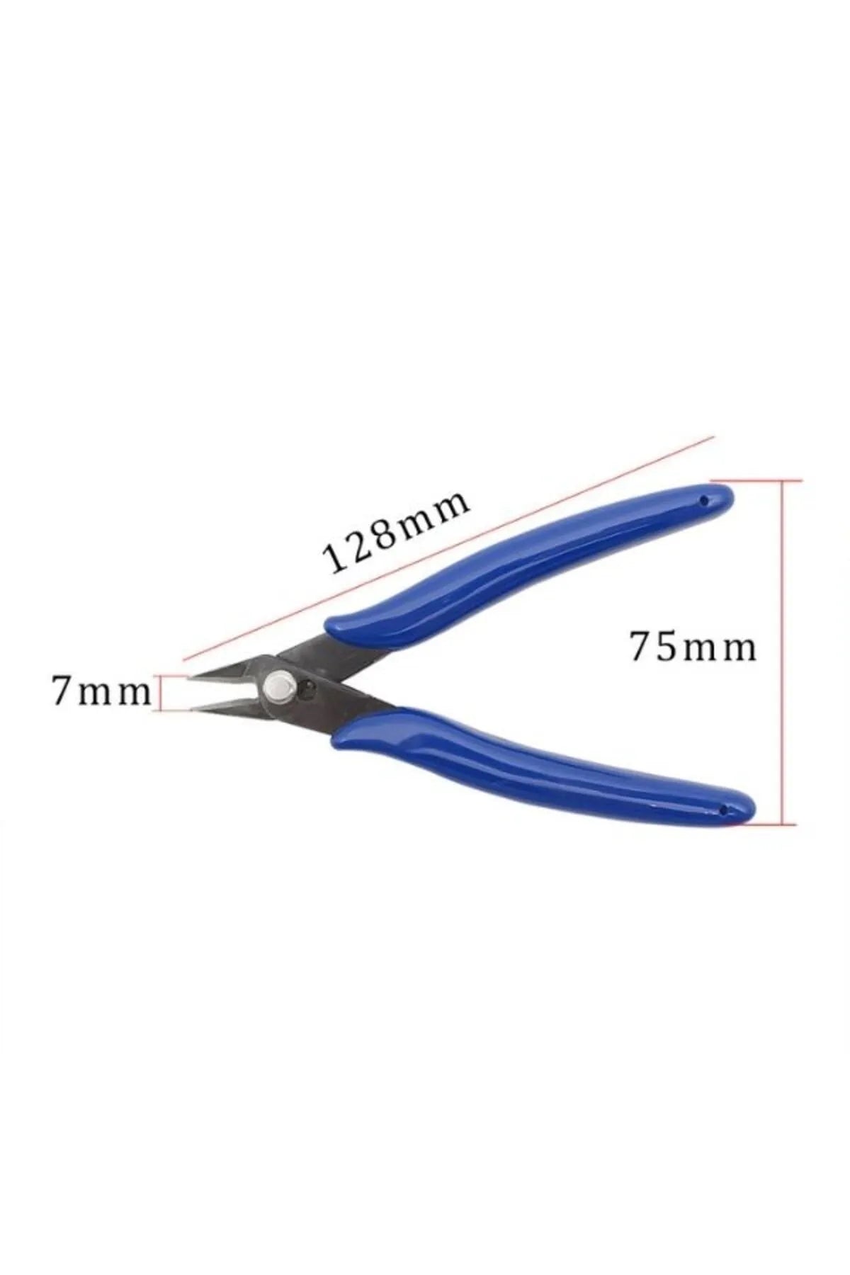 Elektronikçi Tip Mini Yan Keski Öğrenci Kaliteli Yan KESKİ Hassas Dip Kesimler Model 170 Mavi Keski