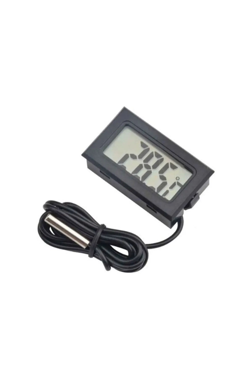 Mini LCD Dijital Termometre Akvaryum, Buzdolabı, Otomobil, Sera Problu Termometre