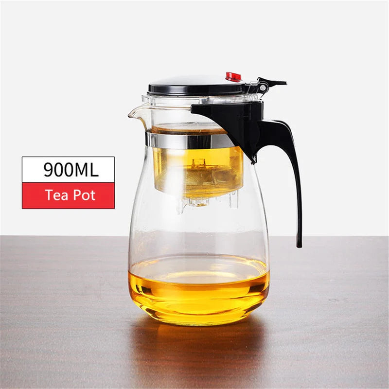 Çay Zamanı Isıya Dayanıklı Cam Çaydanlık