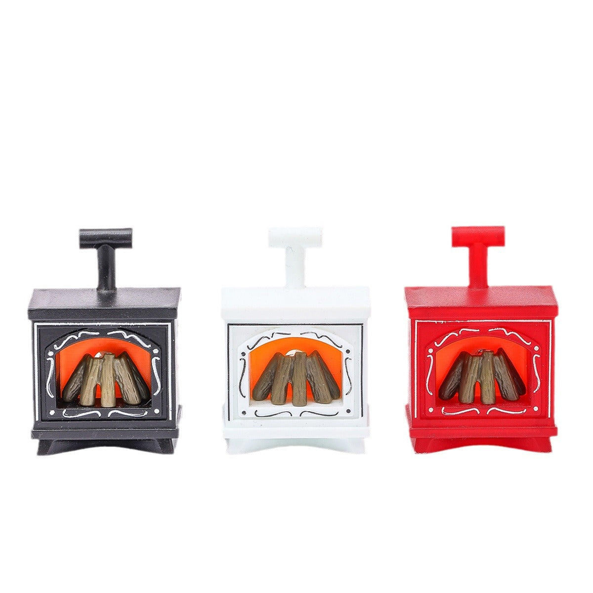 Minyatür LED Şömine, Dekoratif Işıklı Küçük Şömine, Mini LED Şömine Işığı, Sıcak Ambiyanslı Dekor, Maket ve Bebek Evine Özel, Gerçekçi Alev Efektli Minyatür LED Şömine,