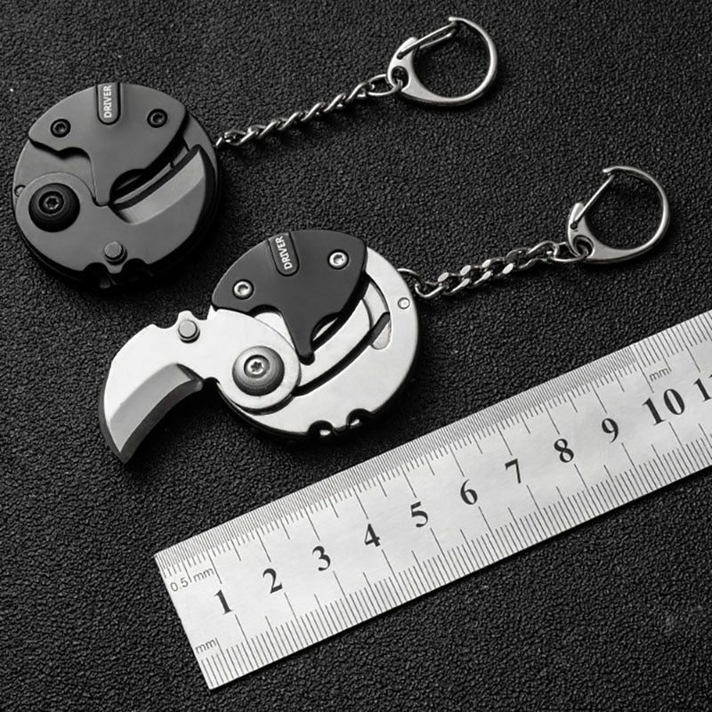 Mini Yürüyüş Hayatta Kalma Anahtarlık Aracı