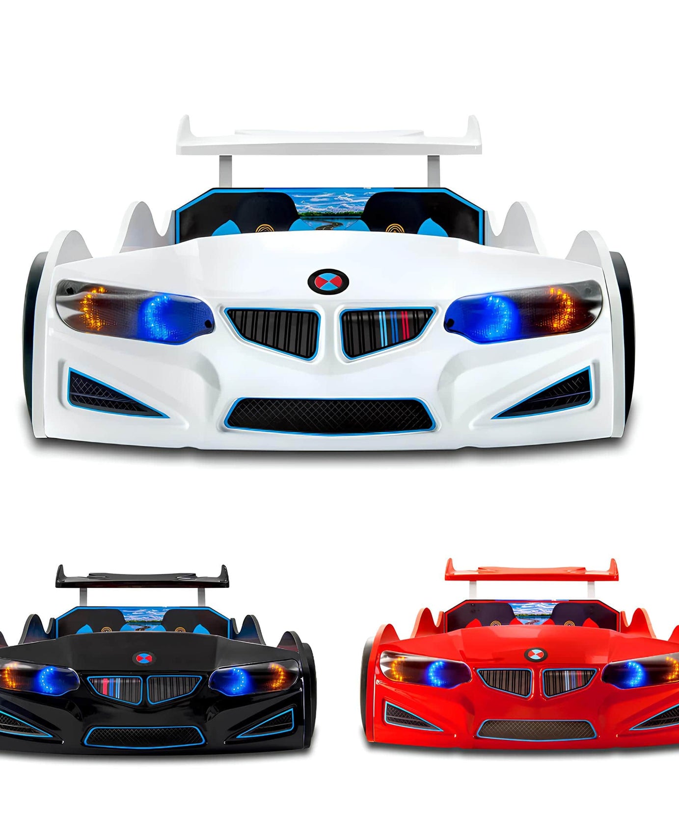 GT2 - BMW - Arabalı Yatak - Tekerlekleri Ledli