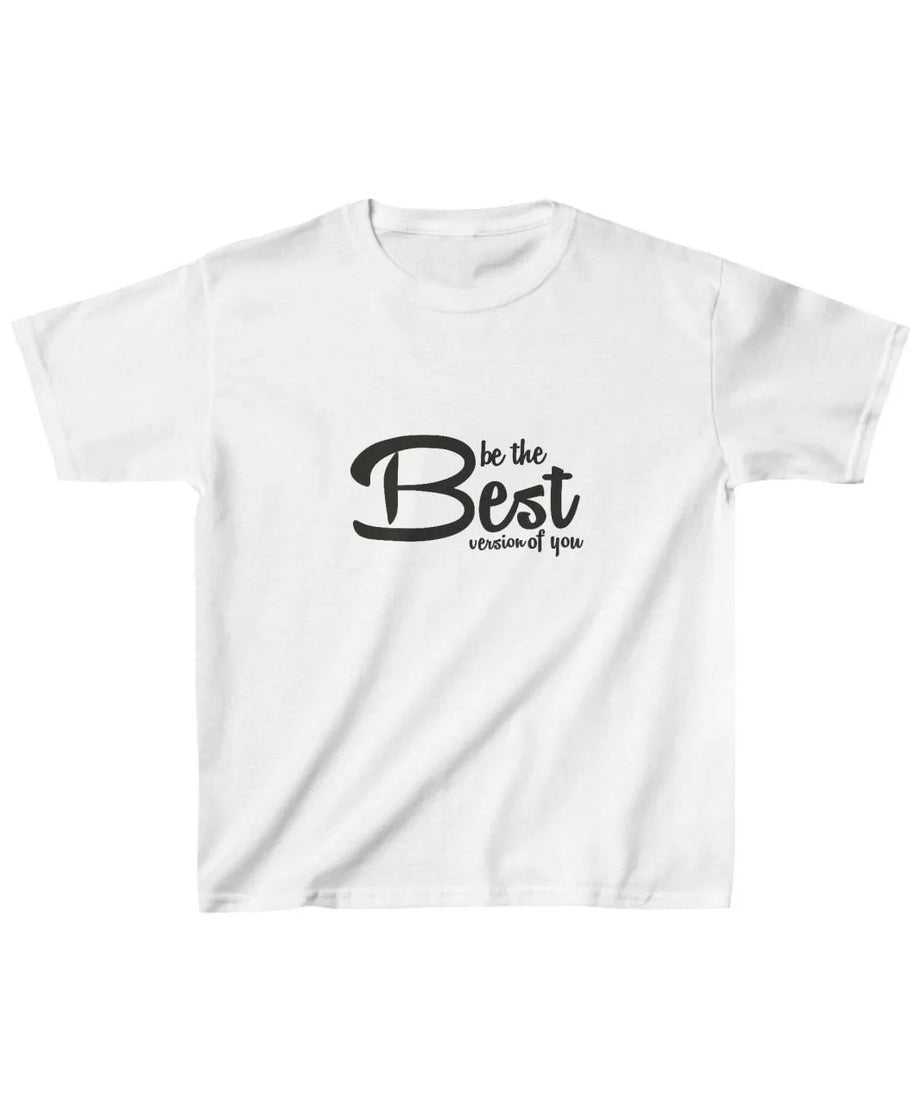 Gucso Unisex Çocuk Be To Best Baskılı T-Shirt - Beyaz