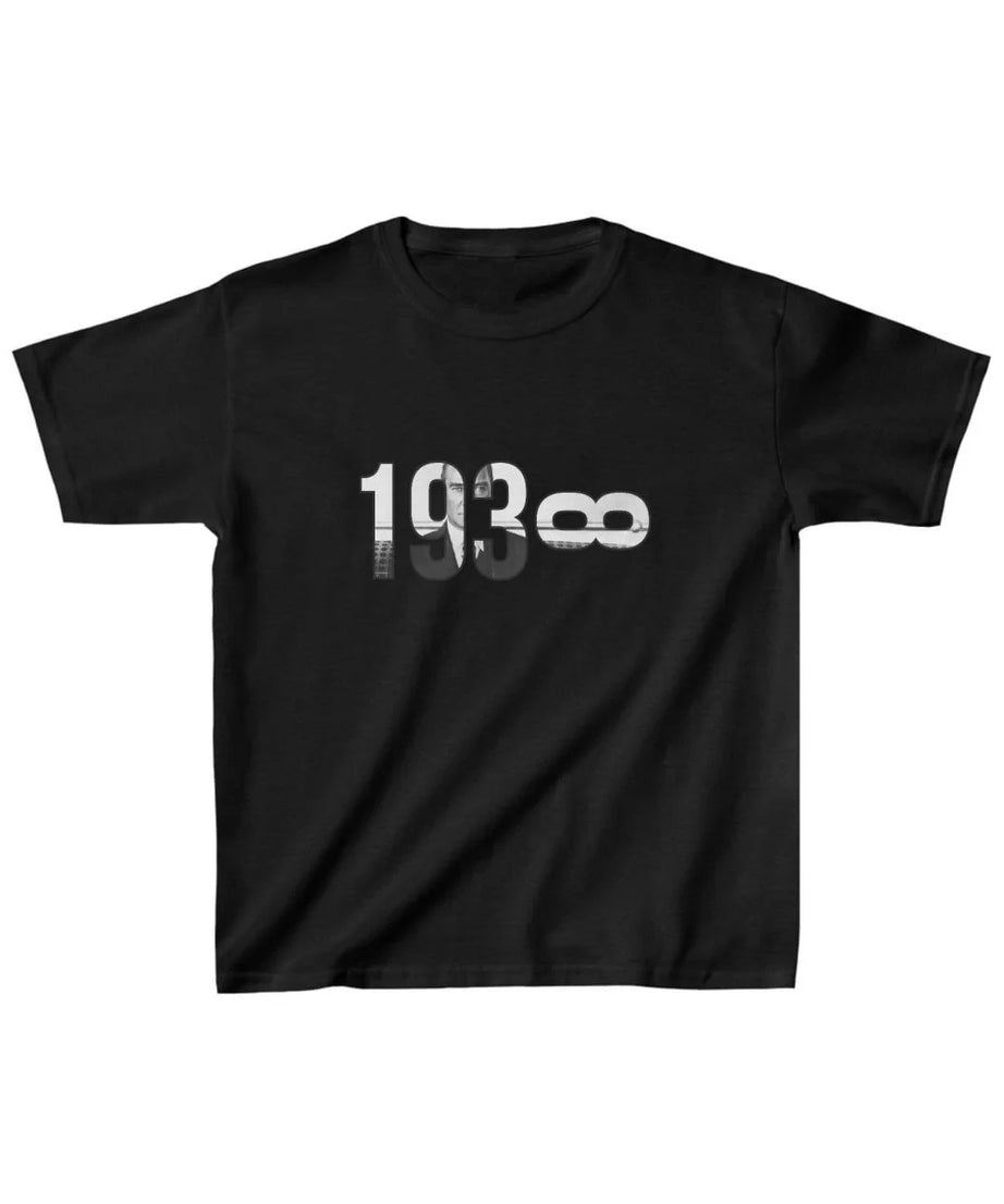 Gucso Unisex Çocuk 1938 Atatürk Baskılı T-Shirt - Siyah