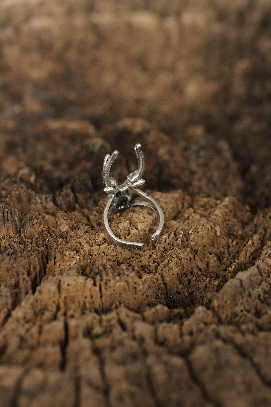 Adjustable Horn Design Men's Ring
