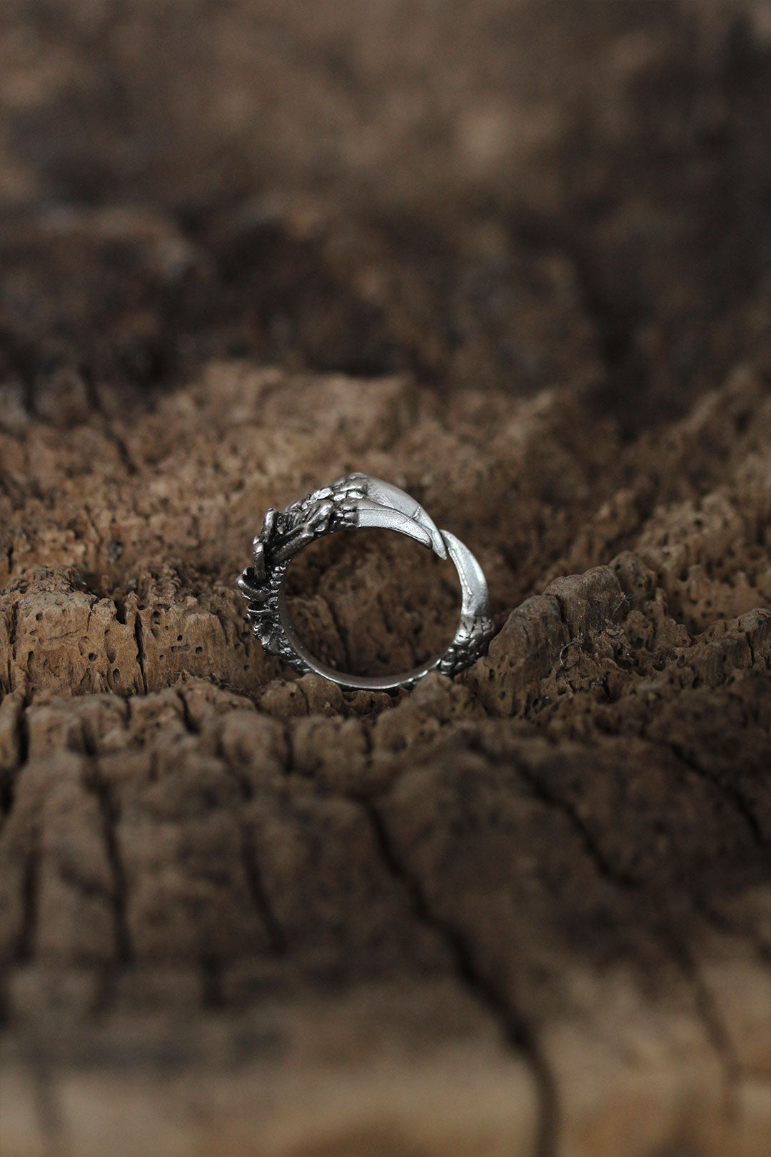Adjustable Dragon Claw Design Men's Ring