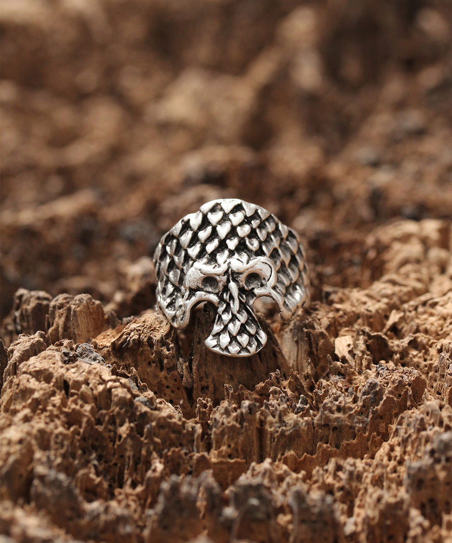 Skull Pattern Adjustable Ring