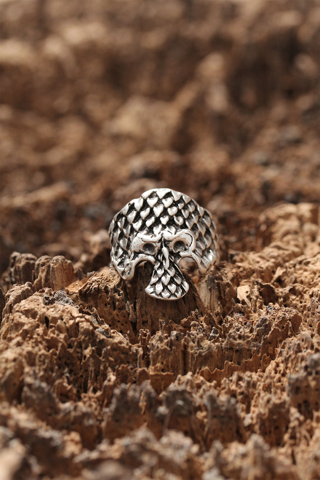 Skull Pattern Adjustable Ring