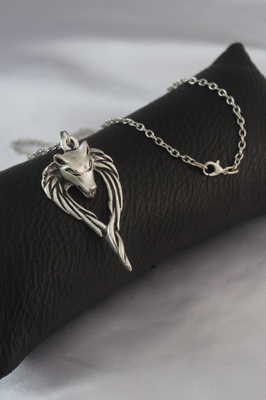 Silver Color Anubis Model Men's Necklace