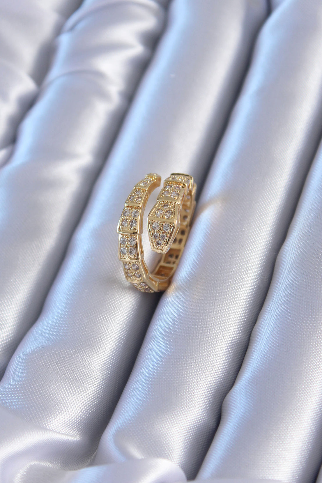 VIP Series Gold Color Snake Model Women's Ring