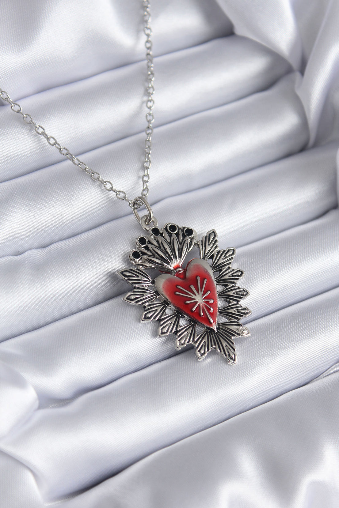 Silver Color Paşabahçe Accessory Model Women's Necklace