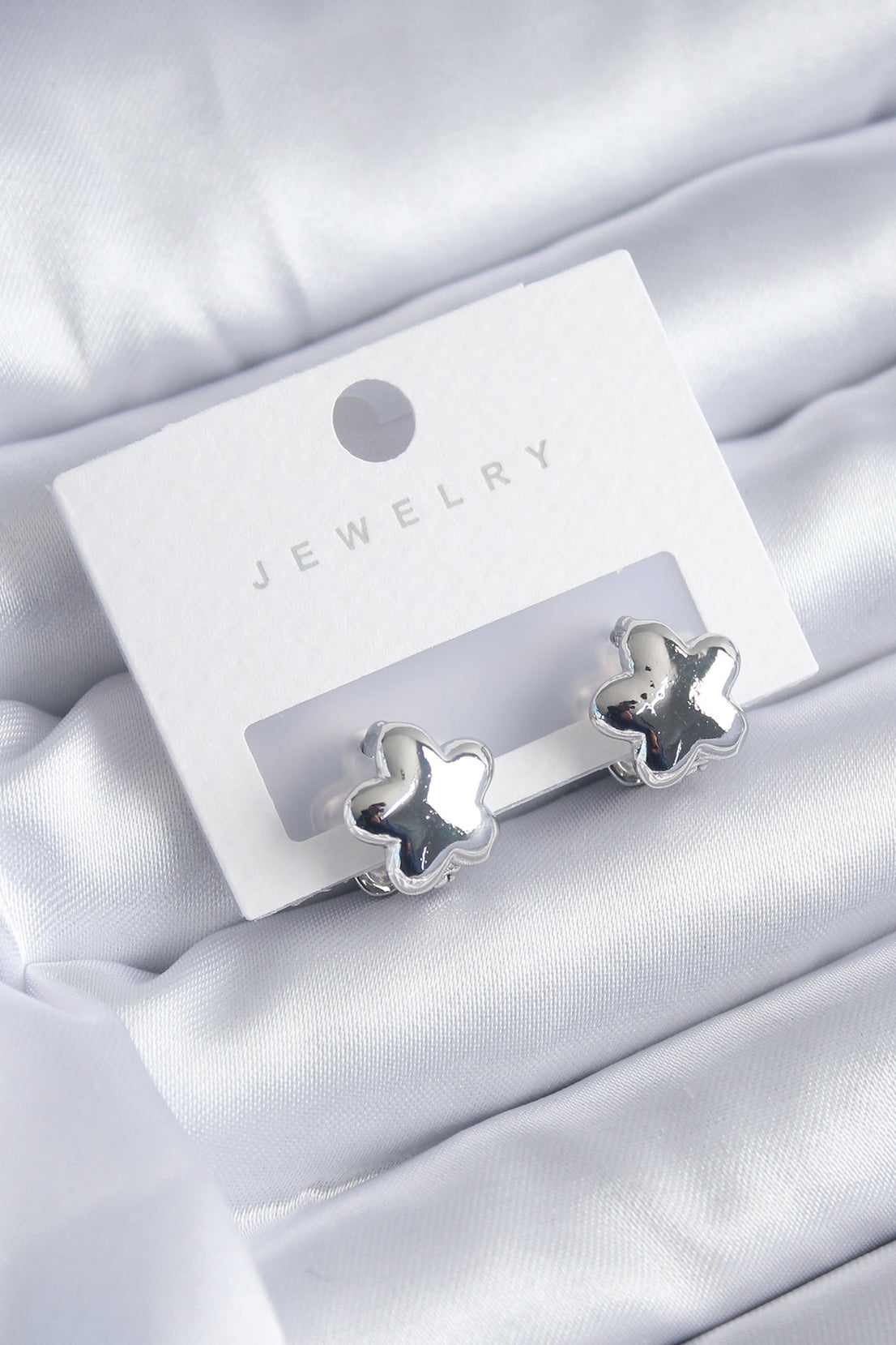 Silver Color Star Model Star Model Brass Women's Earrings