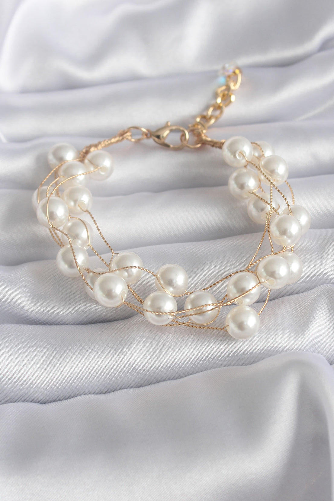 Gold Color Pearl Model Women's Bracelet