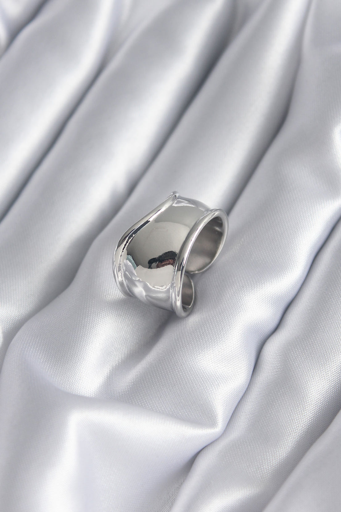 Silver Color Plate Women's Ring