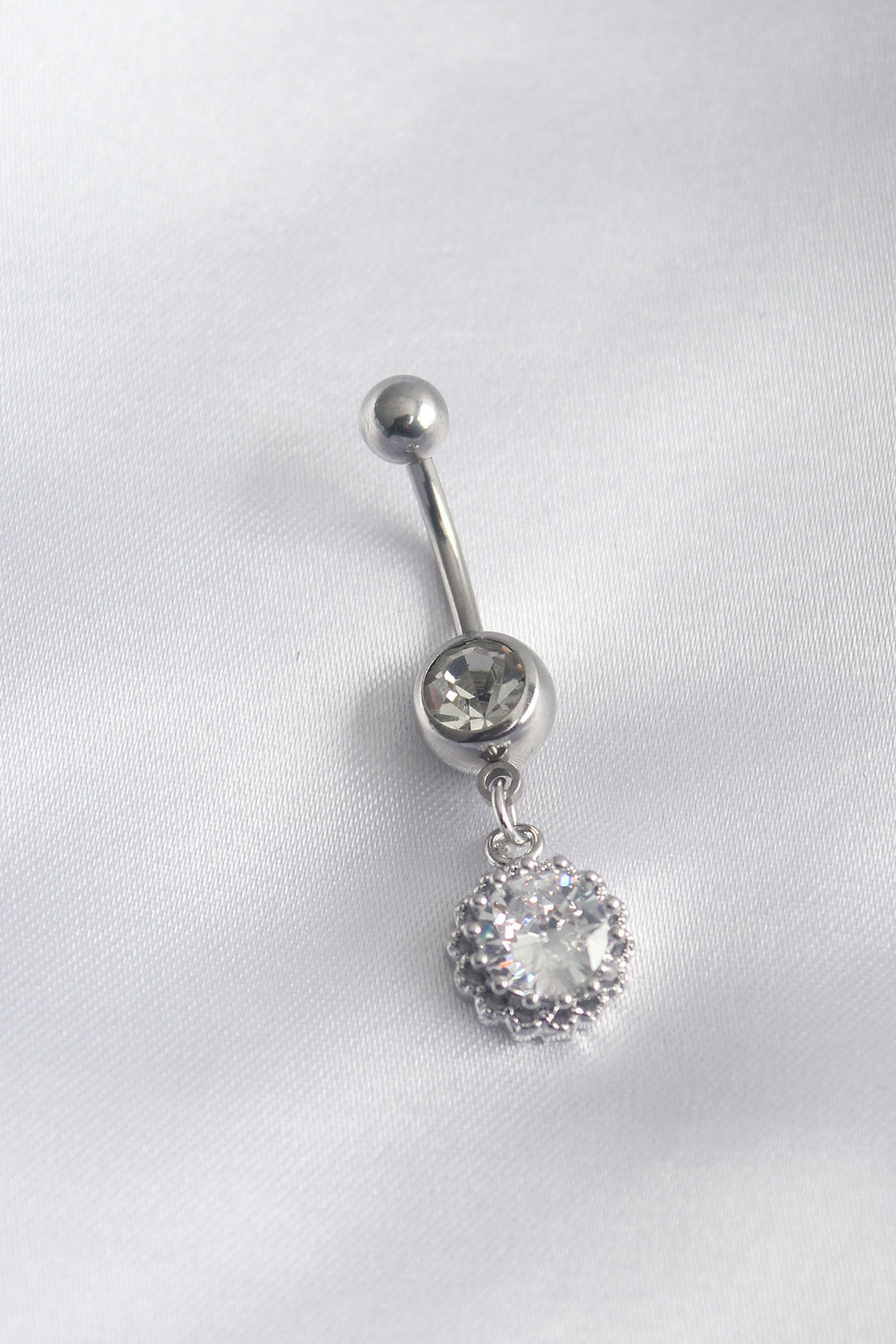316L Surgical Steel Zircon Stone Dangle Model Women's Piercing