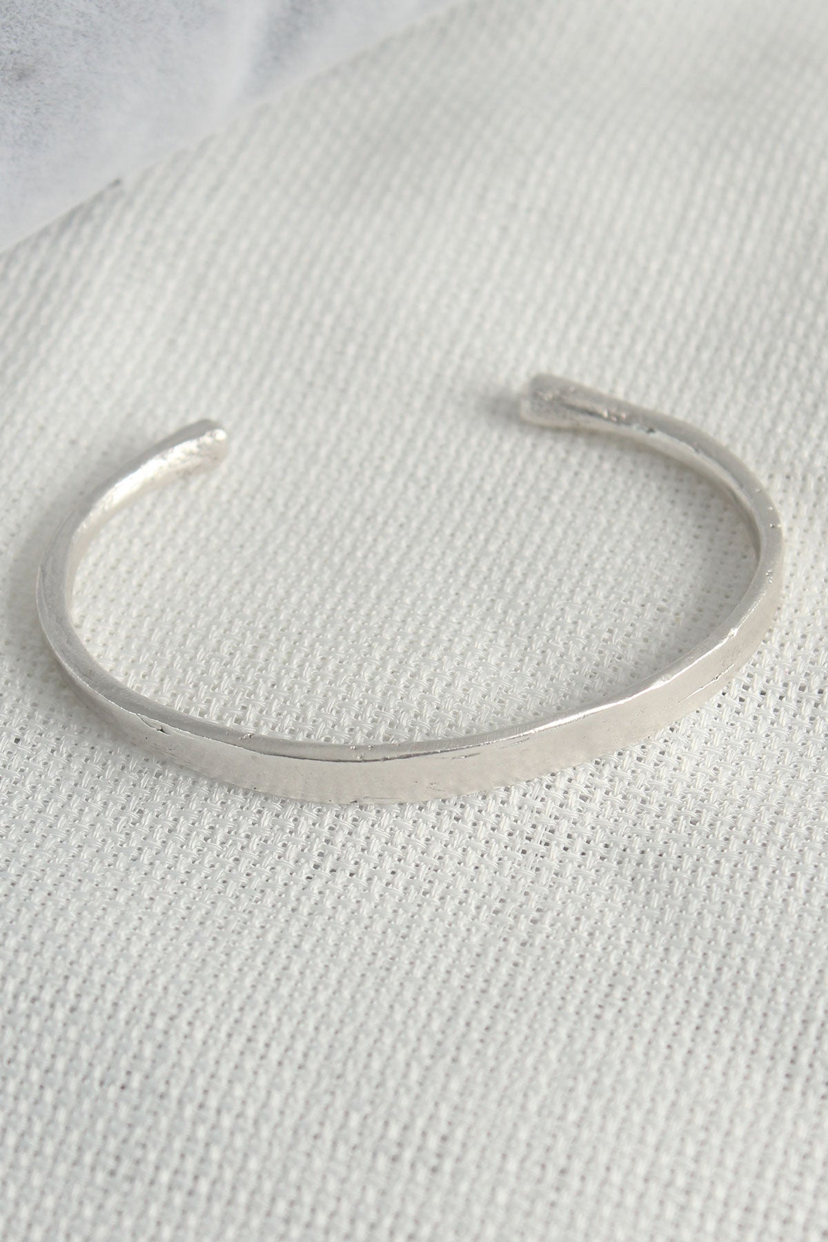Authentic Silver Color Motif Plate Men's Bracelet