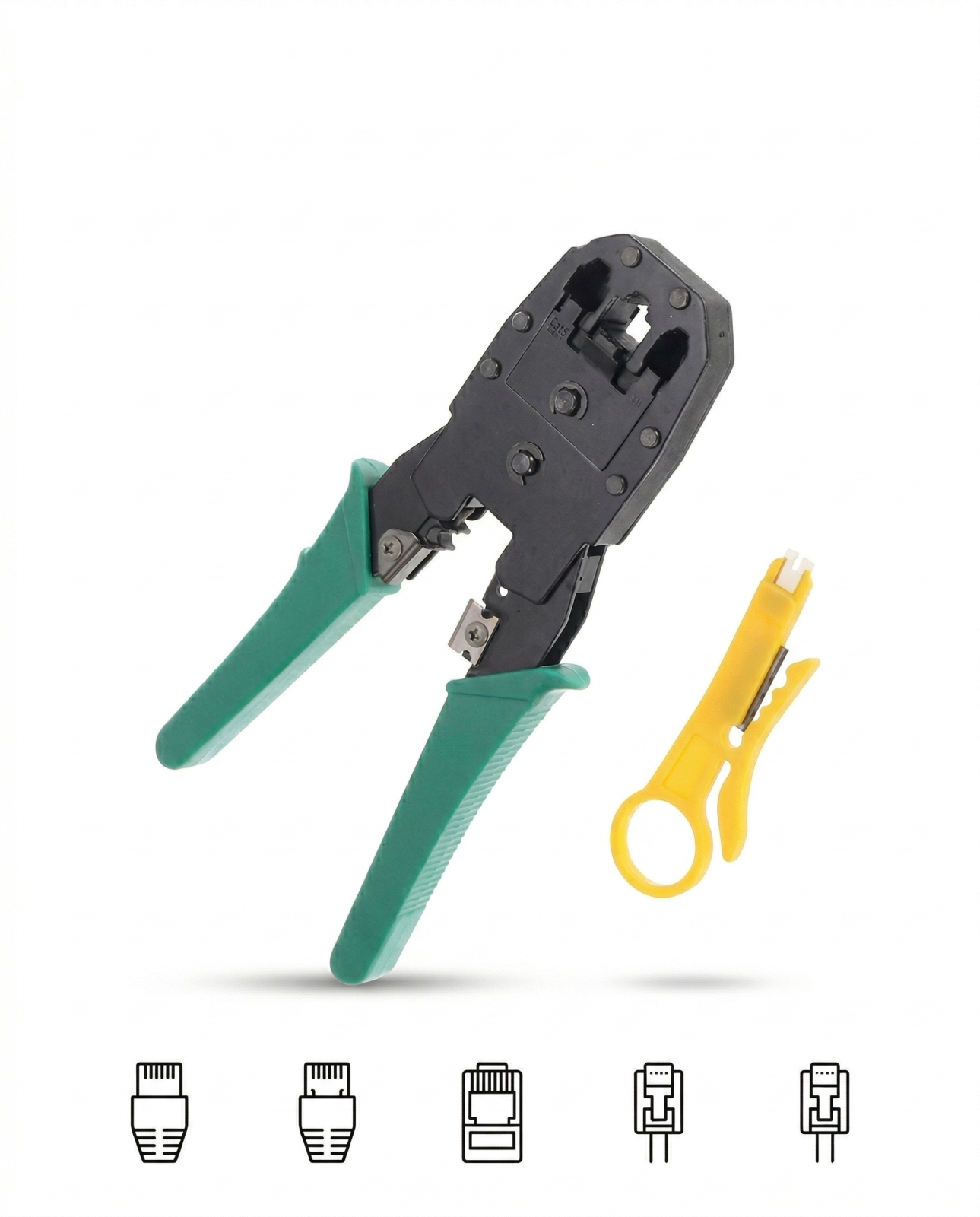Profesyonel RJ45 RJ11 RJ9 Network Pensesi | CAT5 CAT6 Ethernet Kablo Sıkma, Kesme ve Soyma Aparatı