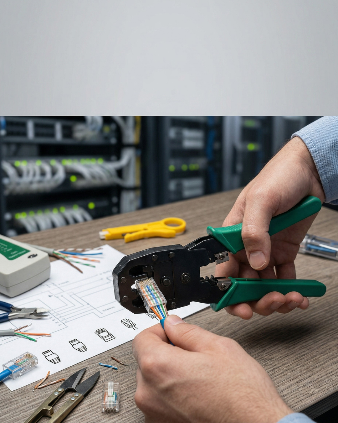 Profesyonel RJ45 RJ11 RJ9 Network Pensesi | CAT5 CAT6 Ethernet Kablo Sıkma, Kesme ve Soyma Aparatı - görsel 2