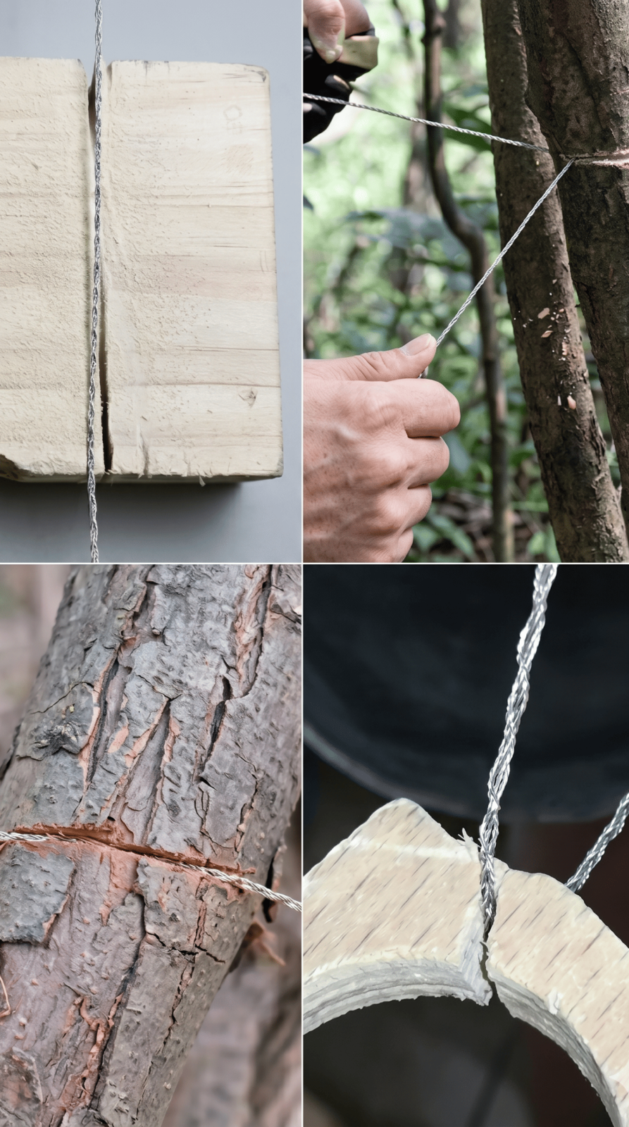 Taşınabilir Tel Testere Kamp Survival Cep Testeresi Paslanmaz Çelik Odun Ahşap Ağaç Plastik Kesici Outdoor El Aleti - görsel 3