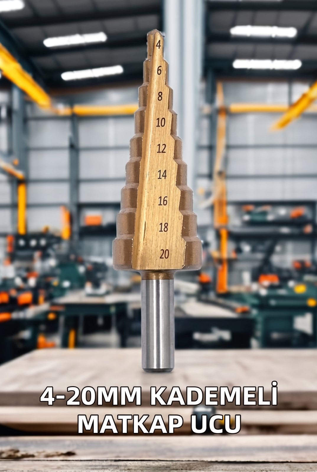 4-20 mm Kademeli Matkap Ucu Çok Amaçlı Delme Aparatı Metal Ahşap Plastik Profesyonel Matkap Ucu - görsel 4