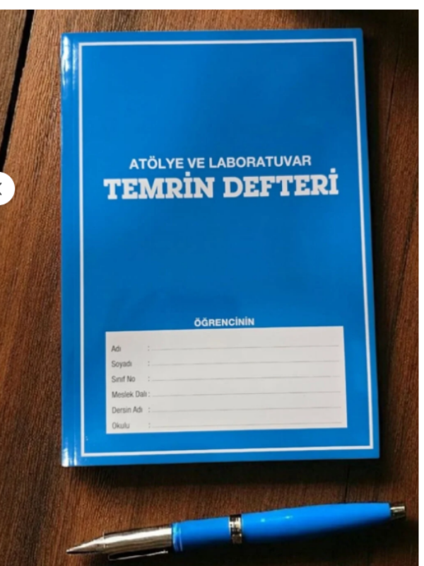 Atölye Laboratuvar Deney ve Temrin Defteri 50 Yaprak 100 Sayfa Kareli Teknik Ders Elektrik Elektronik Defteri