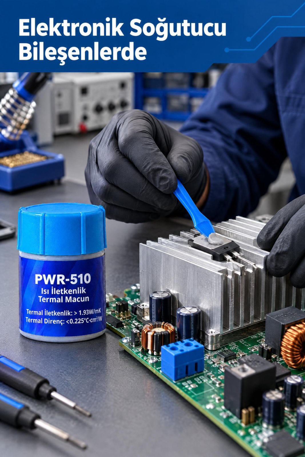 PWR-510 Termal Macun – Elektronik Cihazlar ve İşlemci Soğutma Bakımı