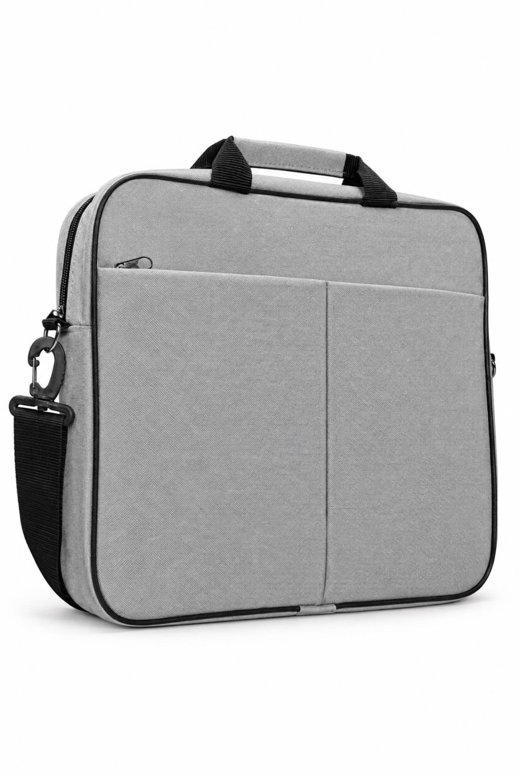 15.6 İnç Laptop Çantası Gri Notebook Bilgisayar Taşıma Çantası - görsel 5