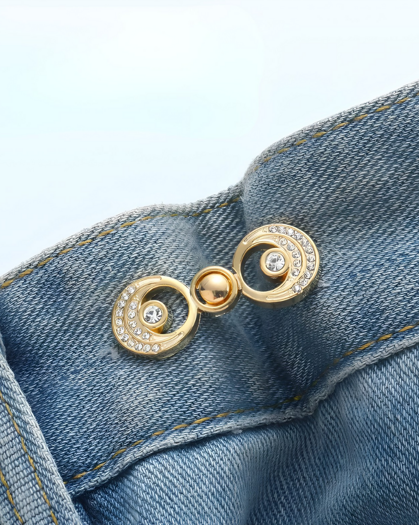 Gold Hilal Model Pantolon Beli Daraltma Aparatı, Kemer, Broş, Hilal Pantolon Beli Daraltma Çıtçıtı