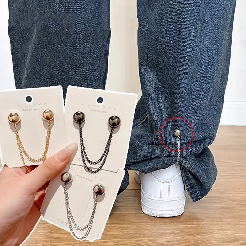 2'li Mıknatıslı Pantolon Paça Kısaltma Klipsi, Etek, Tişört, Pantolon Boy Kısaltma, Beden Daraltma