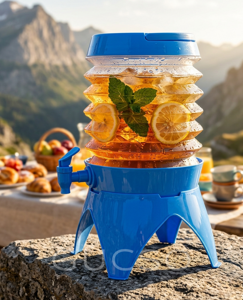 Portatif Su Sebili, Kamp & Piknik Soğuk İçecek Sebili, Katlanabilir, Taşınabilir