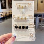 4'lü Set Pantolon Beli Daraltma Aparatı, Gold Renk, Pantolon Beli Daraltma Seti, Bel Daraltma İğnesi, İğne, Kemer
