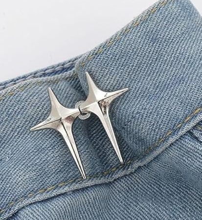 Pantolon Beli Daraltma Aparatı, Broş, Kuzey Yıldızı , Gümüş Renk Kuzey Yıldızı Bel Daraltma Çıtçıtı