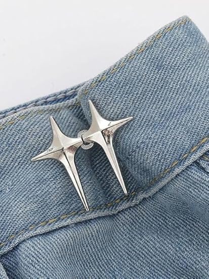 Pantolon Beli Daraltma Aparatı, Broş, Kuzey Yıldızı , Gümüş Renk Kuzey Yıldızı Bel Daraltma Çıtçıtı