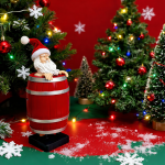 Eğlenceli Noel Baba Figürlü Sigara Kutusu – Otomatik Açılır Dekoratif Tasarım