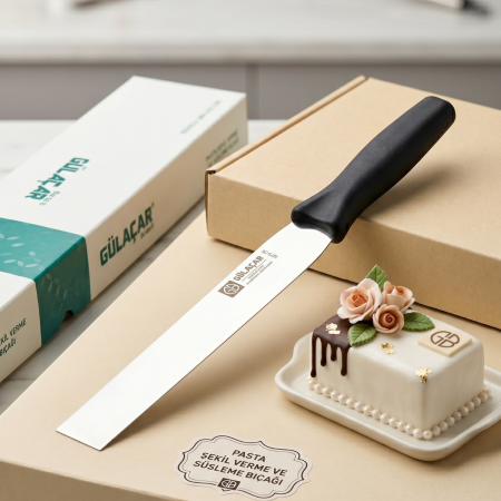 No:1 Paslanmaz Çelik Düz Pasta Sıyırma ve Süsleme Bıçağı (Palet Spatula)
